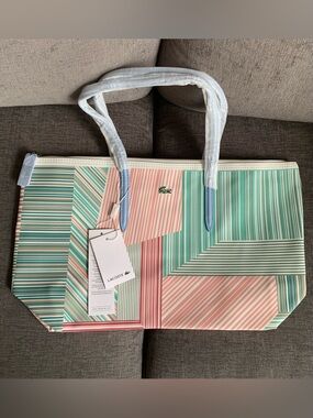 Lacoste L.12.12 Concept Tote handbag Bag colorful purse NWT